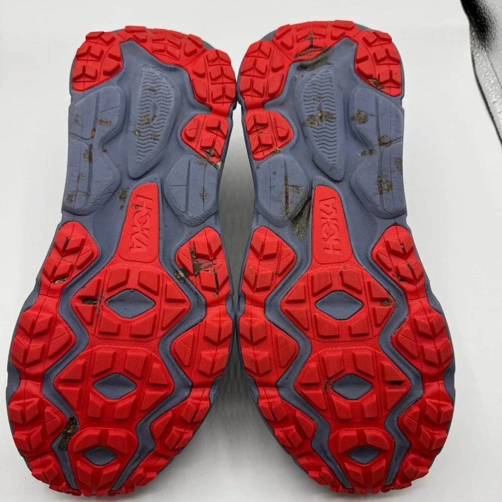 Hoka Challenger ATR 7 Women's Trail Running Shoes‎ Gray Red Yellow Size 11B